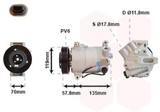 Kompressor, Klimaanlage VAN WEZEL 3700K496