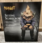 Spirit Halloween Scary Sitting Scarecrow Animatronic ~ New In Box