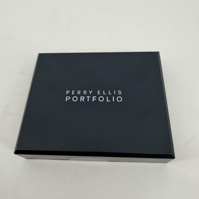 Perry Ellis Portfolio Men's Passcase with Removable ID Wallet Black Classic