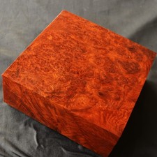 Large Amboyna Burl Exotic Wood Bowl Blank 200 200 77 mm Woodturning 1396