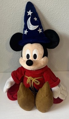 Disney Mickey Mouse Fantasia Sorcerers Apprentice Wizard Plush 22in