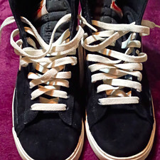 Nike Blazer Mid Top Suede Sneaker Black/White...