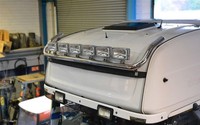 Edelstahl DachträGer + Flush LED + Rechteckig Spot FüR Scania 4 Series Topline