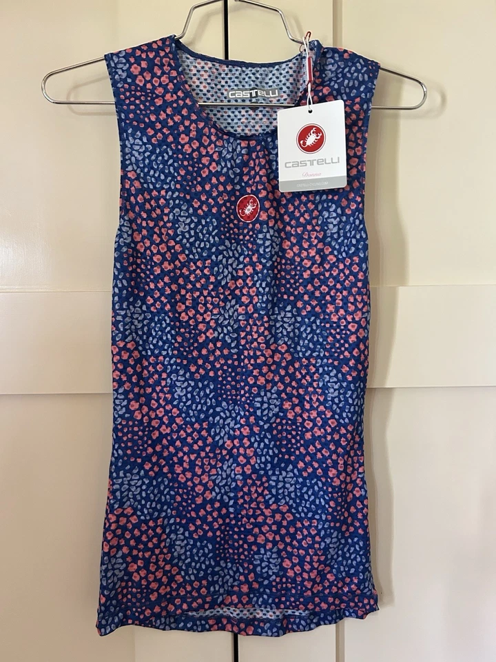 CASTELLI Pro Mesh 4 Woman Small Sleeveless base layer - Violet Mist New With Tag - image 2 of 4
