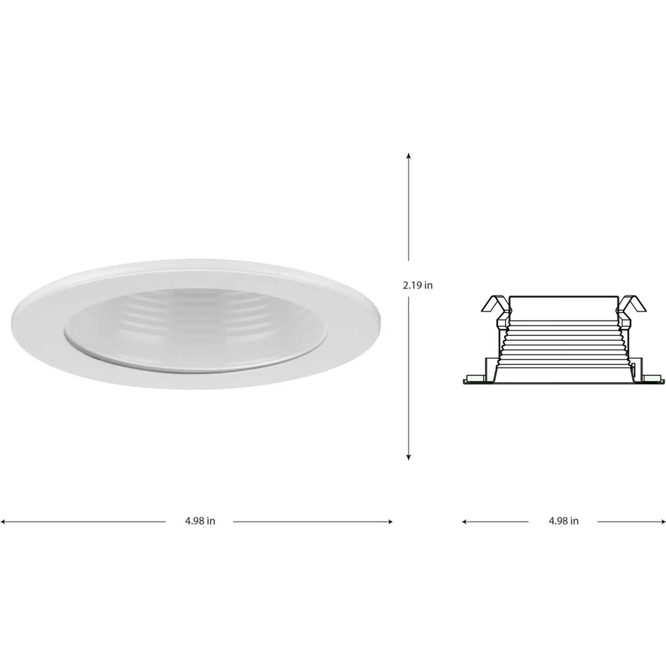 Deflector empotrado Progress Lighting P804000 4" Foto 3 de 4