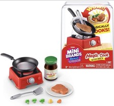 ZURU Mini Brands Really Works Magic Cook Kitchen Steak Pan Playset NEW