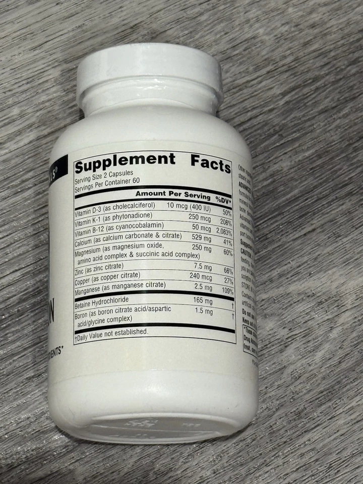 Source Naturals - Boro Triplo Avançado com Cálcio 120 Cápsulas Expira 11/2026 - Imagem 2 de 3