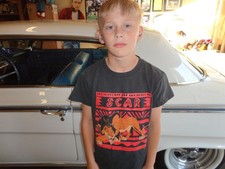 Vintage 90's The Lion King Scar T-Shirt Kids Size 10 Youth Original 1990s