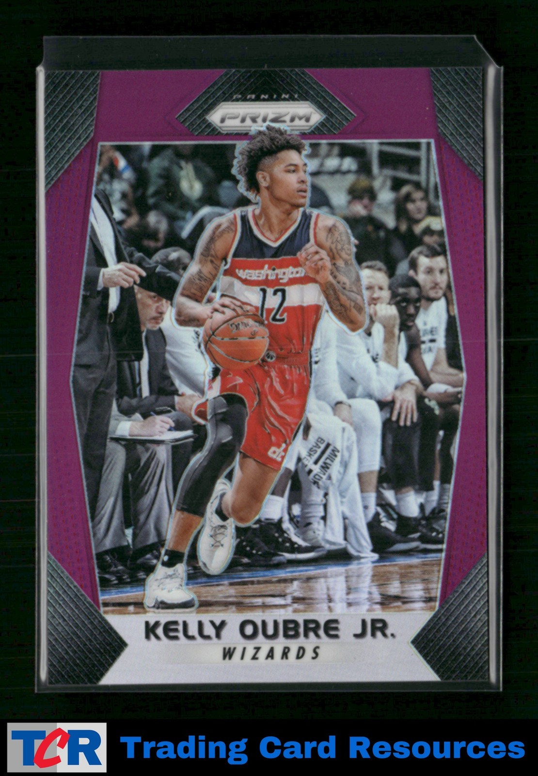2017-18 Panini Prizm #136 Kelly Oubre Jr. Prizms Purple #/75