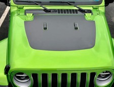 Matte Black Hood Decal For Jeep Wrangler Jl Gladiator Blackout Vinyl Sticker