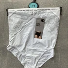 Ex M&S Ladies Wildflower Full Brief Size 14 White
