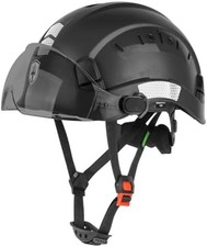 Safety Helmet Hard Hat with Visor Chinstrap Adjustable Lightweight Vented ABS...