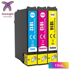 CMY Ink Cartridge 18XL Fits For Epson XP-102 XP-202 XP-205 XP-212 XP-215 XP-225