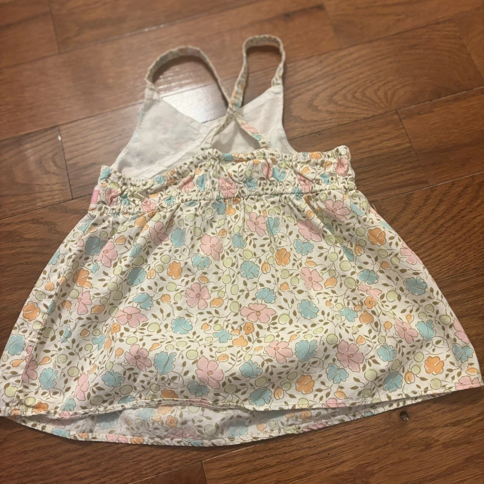 Genuino Niños Oshkosh Niñas Pastel Floral Sun Top 24 Meses Peso Ligero Verano Foto 3 de 4