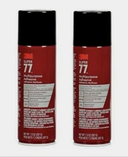 3M Super 77 Multipurpose Spray Adhesive - 7.3oz PACK of 2