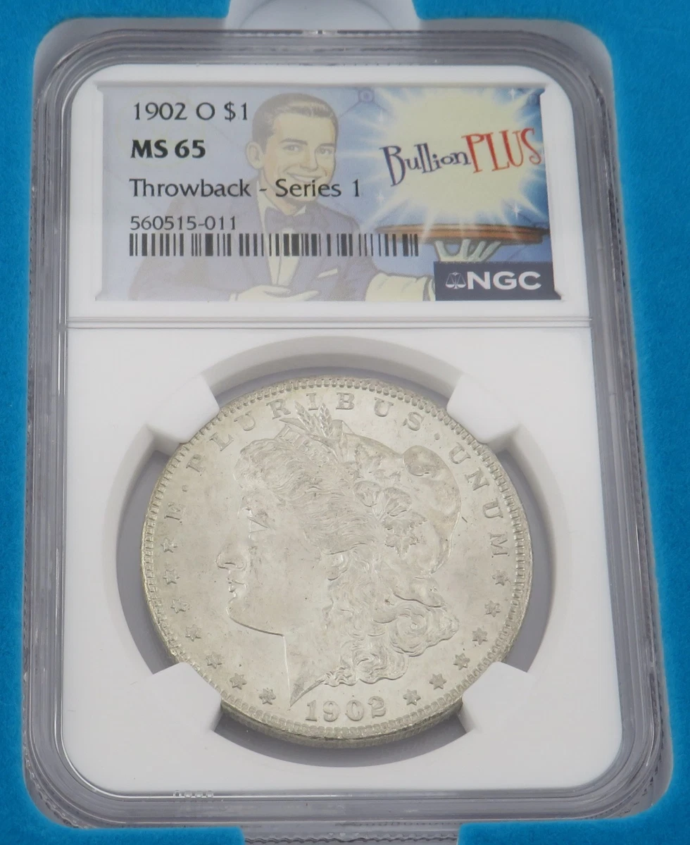 モルガンダラー　銀貨　1902 o NGC MS65 Uncirculated MS 65 Graded 1902 Year Morgan US Dollars (1878-1921