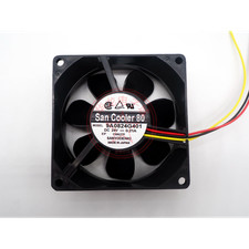 Sanyo 9A0824G401 Cooling Fan DC 24V 0.21A 8025 8cm 3-wire1PC