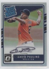 2017 Panini Donruss Optic Rated Rookies Signatures David Paulino Auto 0n8h