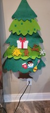 Christmas Tree Wall Decoration Felt Ornaments Holidays Winter 37" Tall Kit