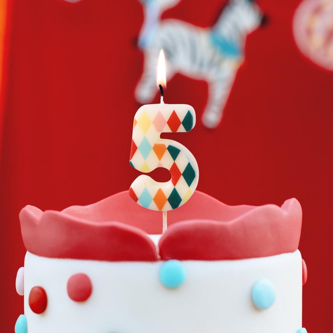 Circus Cake Candle 5