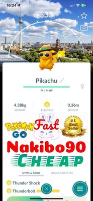 Pokemon Shiny Pikachu Summer Hat Backgroud Berlin Germany Tra-de Go P'TC 