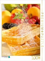 Calvendo Puzzle Frische Waffeln Mit Obst 1000 Teile Puzzle Hoch | 1000 Teile Leg