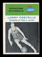 1961-62 Fleer Basketball NBA #48 Larry Costello EX-NM Syracuse Nationals Card