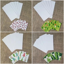 DIY Set of 29 Designs 2x2 Mini Note Cards Gift Enclosure Place Cards