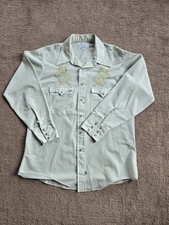 Vintage H Bar C California Ranchwear Western Shirt 16.5 By 35