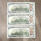 3x $100 Federal Reserve Notes Star Notes Consecutive Serials Lot of 3 — photo 2