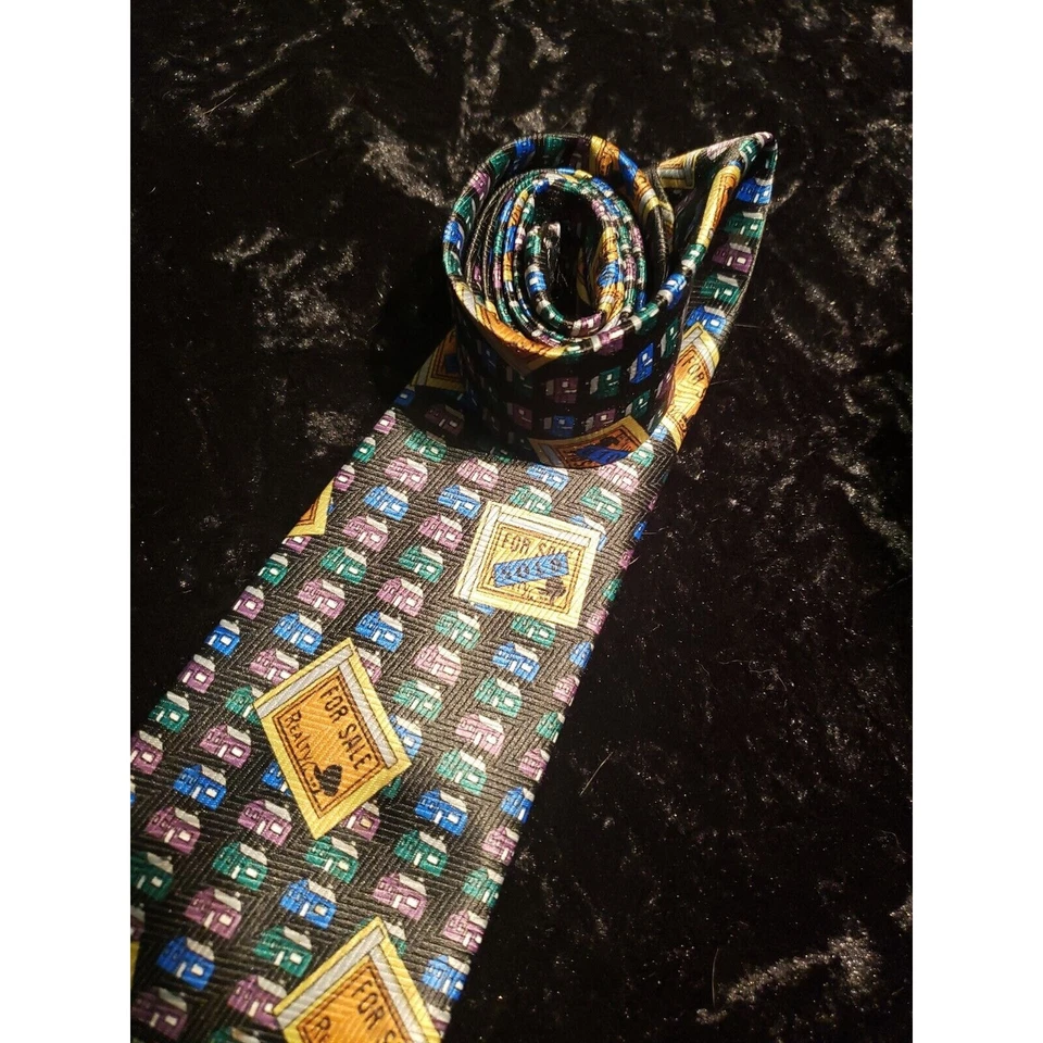 Corbata para el cuello Romario Manzini Realty en venta casas para hombre negra púrpura azul carrera Foto 4 de 4