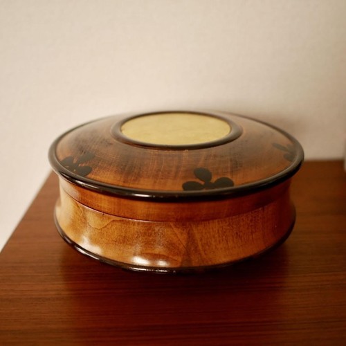 Japanese Jubako Bento Box Noh Play, Small Drum Pattern, Tea Ceremony Utensils, C