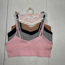 Sweet 'n Sassy 4 Pack Seamless Training Bras Girls Size Medium 10-12 NEW