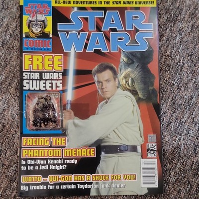 Starwars Comic #9 24th October 1999 Sweets still attached & Mini poster Attached
