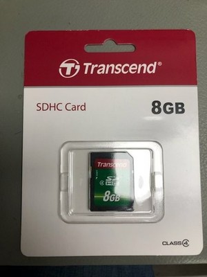 Transcend 8GB Class 4 - SDHC Card - TS8GSDHC4
