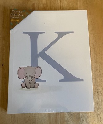 Kate & Milo Buchstabe K Leinwand Wandbild Neu Versiegelt