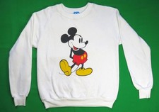 1980s Vintage Sweatshirt Mickey Mouse Disney Character Fashions Tag USA