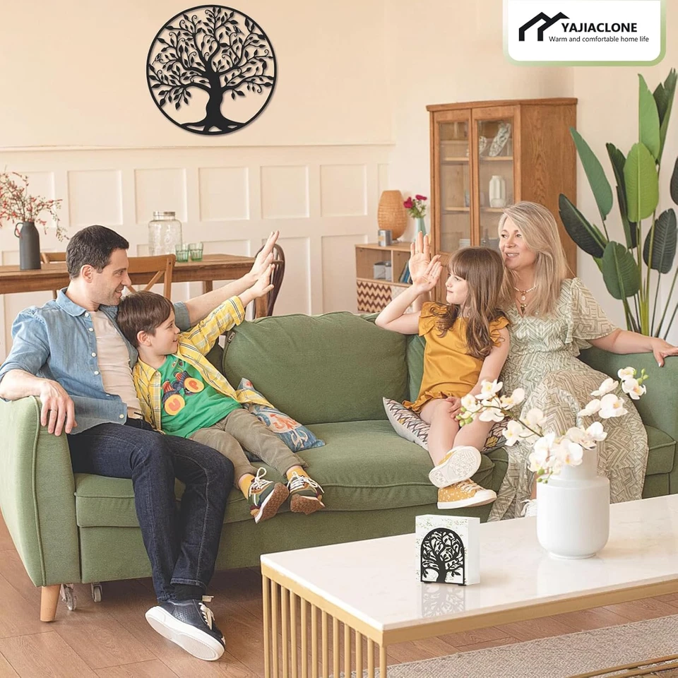 Черный металлический держатель салфеток для стола, держатели салфеток для бумажных салфеток Tree of Life - Изображение 2 из 4