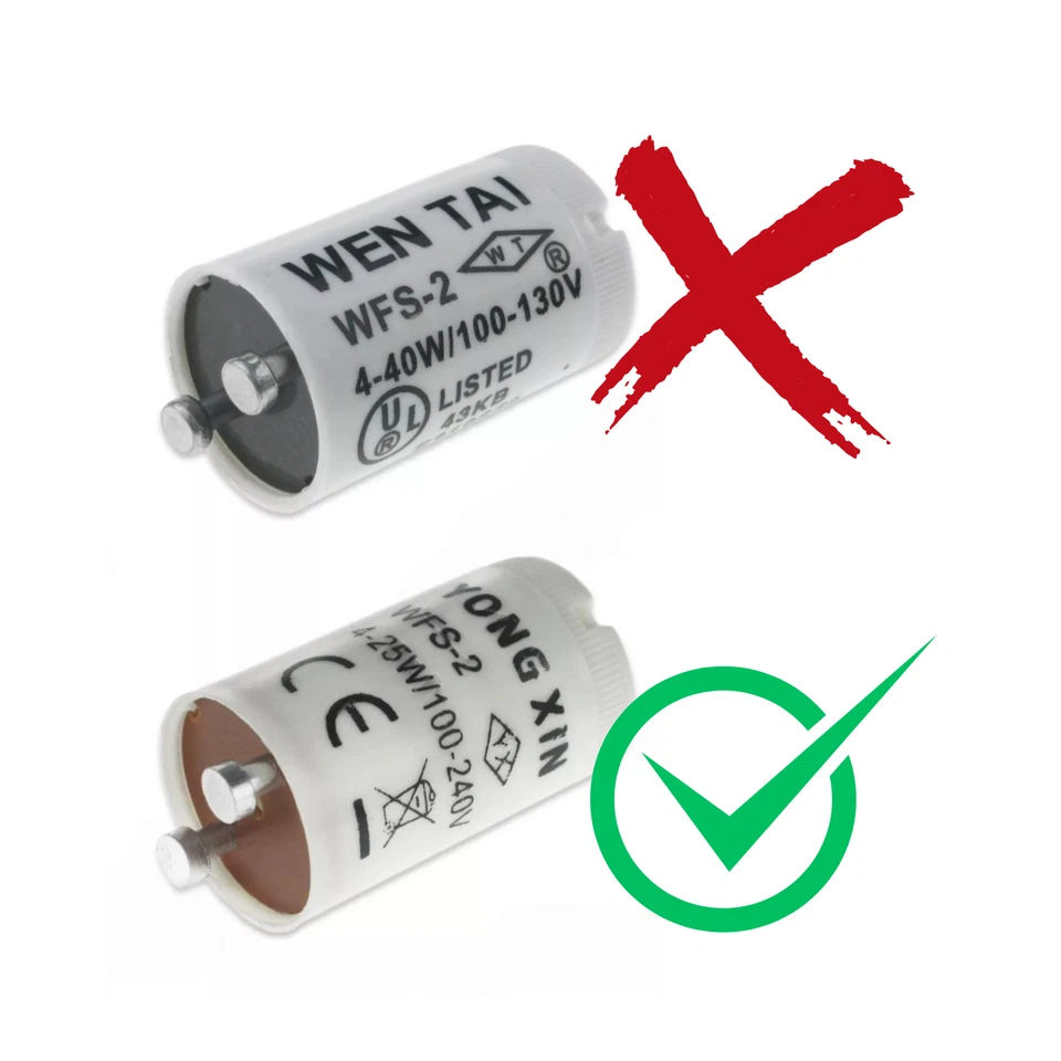 OEM Tube Starters (x2) 4-25W for Birko Insect Zapper Models 1004101 1004103 - image 3 of 4