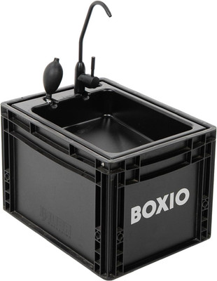 BOXIO - WASH: Mobiles 40X30 Spülbecken, Camping Waschbecken Mit Pumpe Ohne Strom