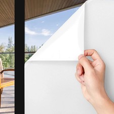 Coavas One Way Window Privacy Film Reflective UV Blocking Static Cling Glass Tin