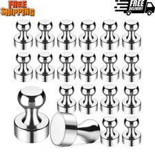 20x Fridge Magnets For Whiteboard Refrigerator Magnets Small Strong Metal Magnet
