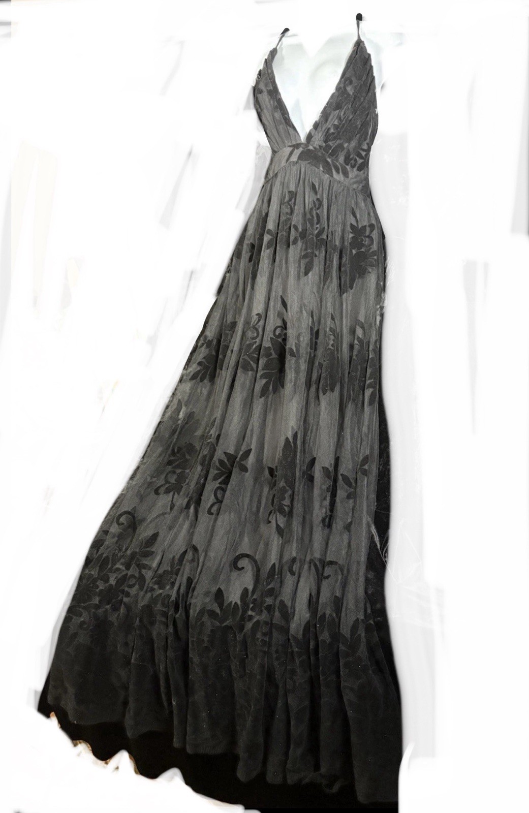 Windsor Black Dress Translucent Magical Night Garden Stevie Nicks Worthy size S