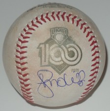 JOSE MOLINA SIGNED AUTO'D 100 ANOS LMB LIGA MEXICANA DE BEISBOL BASEBALL YANKEES