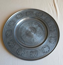 Berendsohn Zinnteller Adam & Eva, 12 Ritter, 40cm WIE NEU mit Originalverpackung