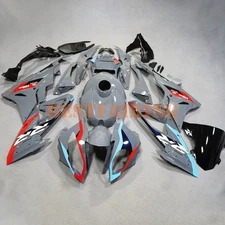 Glossy Gray Blue Fairing +Tank Cover For BMW S1000RR 2015-2016 Grey Red Full Kit