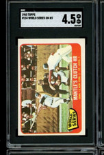 1965 Topps #134 WS game 3 Mantle Clutch HR Just graded SGC 4.5 looks better