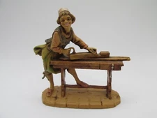 VTG Fontanini Nativity Figure Man at Workbench Made Italy # 205