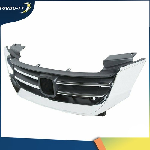 Parrilla superior delantera para Honda Accord 2013 2014 2015 sedán malla cromada - Imagen 8 de 11