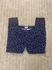 Vineyard Vines preppy navy blue/white polka-dot corduroy pants Size 8
